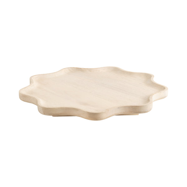 kate & laurel Alezar Wood Lazy Susan Tray