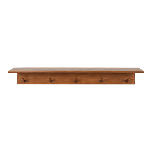 Kate & Laurel Alta Wood Shelf With 5 Posts