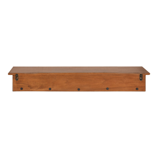 Kate & Laurel Alta Wood Shelf With 5 Posts