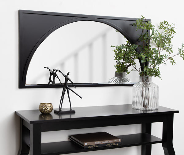 Kate & Laurel Andover Wooden Wall Panel Arch Mirror