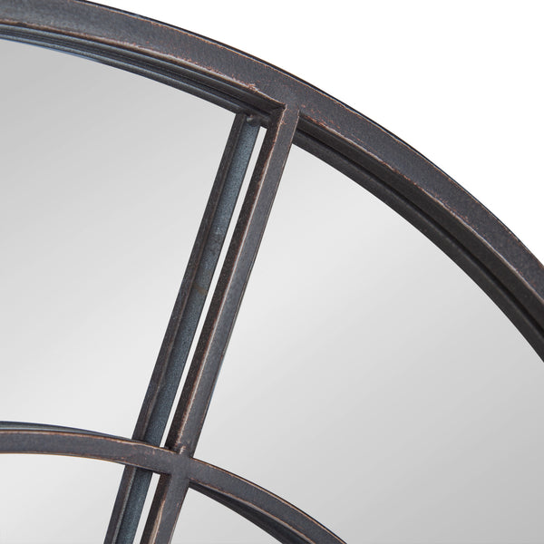 Kate & Laurel Angelis Overlaid Round Wall Mirror