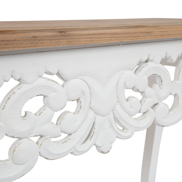 Kate & Laurel Antonella Wood Console Table