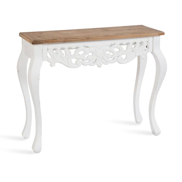 kate & laurel Antonella Wood Console Table