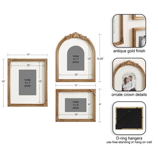 Kate & Laurel Arendahl 3pc Frame Set