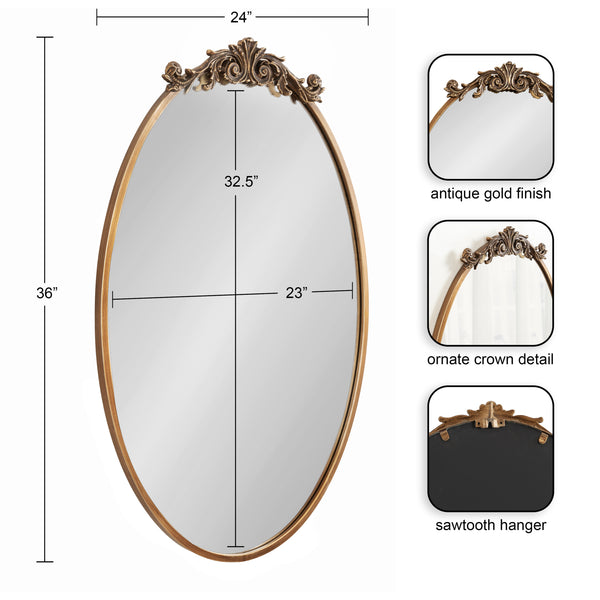 Kate & Laurel Arendahl Glam Ornate Mirror