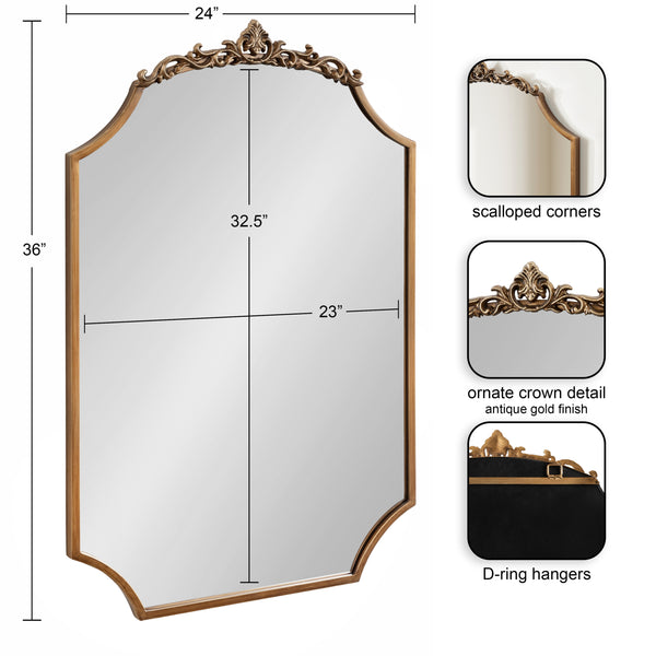 Kate & Laurel Arendahl Traditional Scallop Mirror