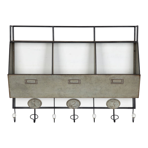 Kate & Laurel Arnica Wall Storage Pockets With Hooks