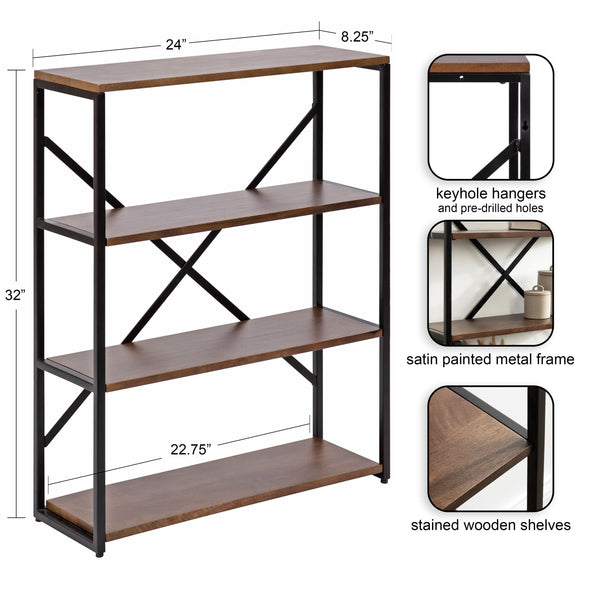 Kate & Laurel Ascott 4-Tier Wall Shelf