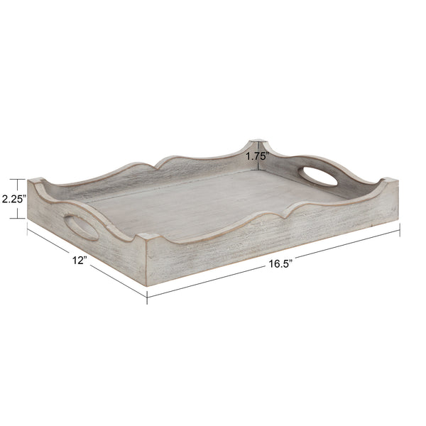 Kate & Laurel Astral Decorative Wood Tray