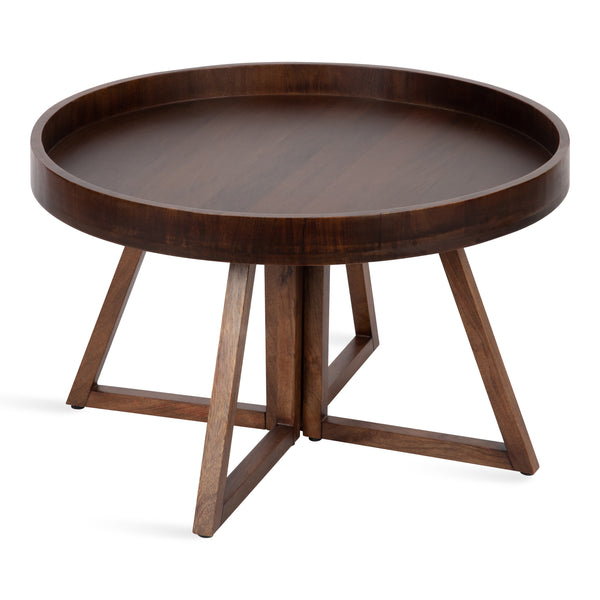 kate & laurel Avery Round Wood Coffee Table
