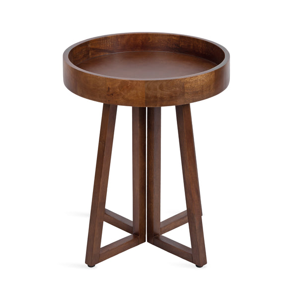 kate & laurel Avery Round Wood Side Table