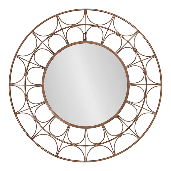 Kate & Laurel Avoca Decorative Round Mirror
