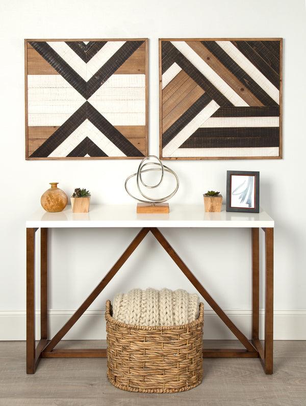 Kate & Laurel Baralt Shiplap Wood Plank Art