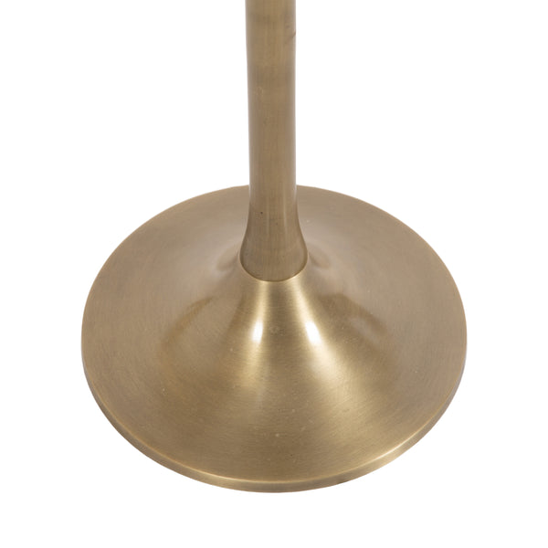 Kate & Laurel Baronet Round Marble And Metal Table