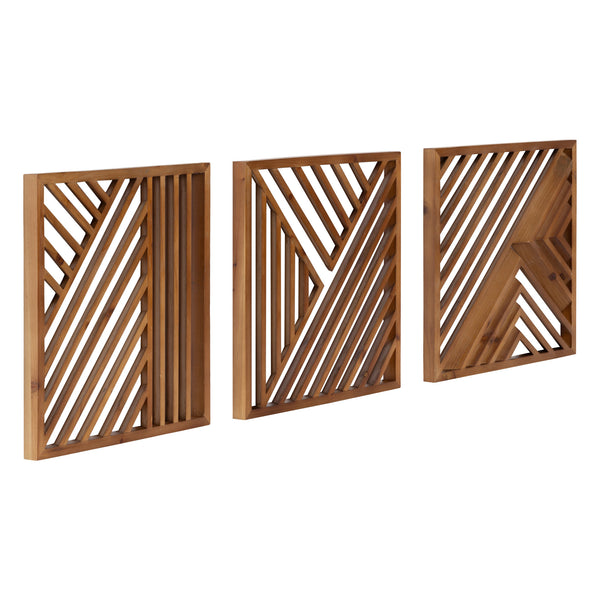 Kate & Laurel Barreda Wood Wall Art Set