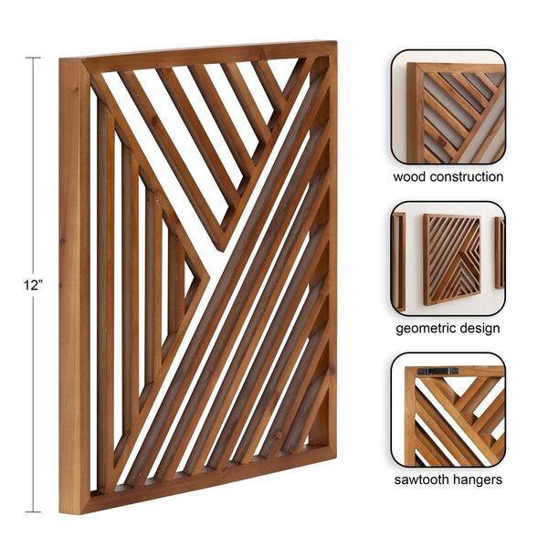 Kate & Laurel Barreda Wood Wall Art Set