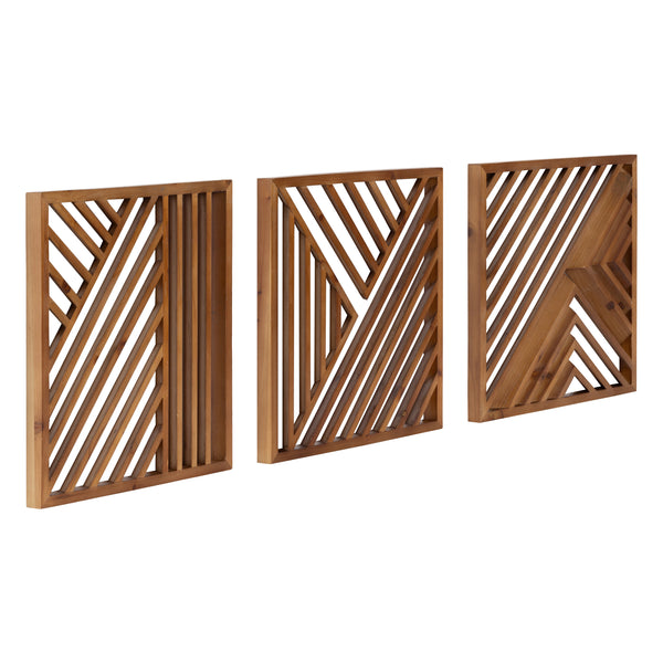 kate & laurel Barreda Wood Wall Art Set