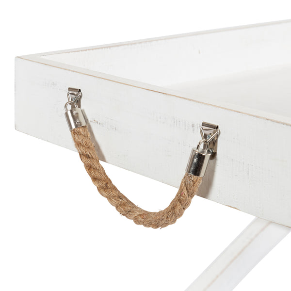 Kate & Laurel Bayville Wooden Tray Coffee Table