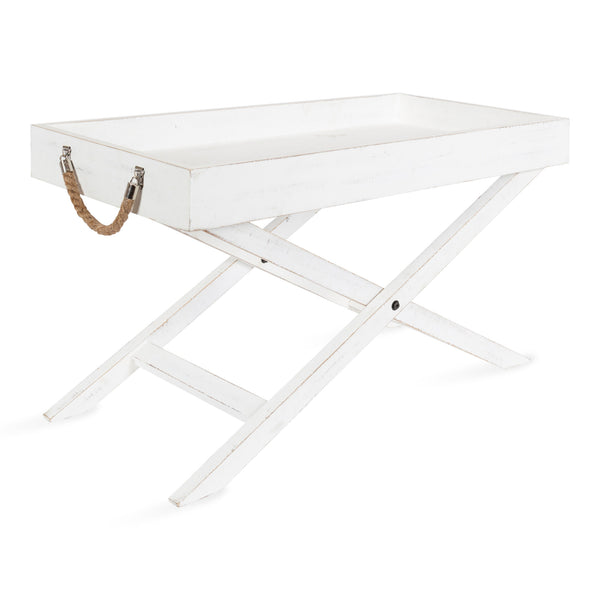 kate & laurel Bayville Wooden Tray Coffee Table