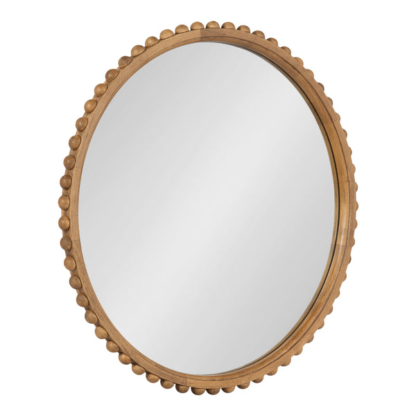 kate & laurel Beadbrook Round Wall Mirror