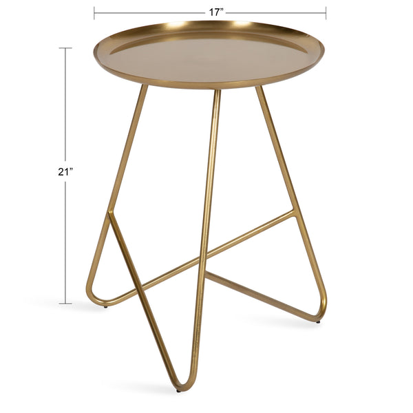 Kate & Laurel Birgit Metal Side Table