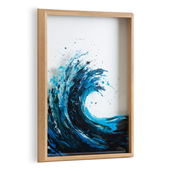 Kate & Laurel Blake Waves Framed Printed Art