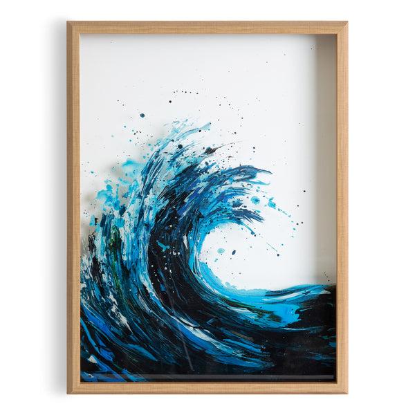 Kate & Laurel Blake Waves Framed Printed Art