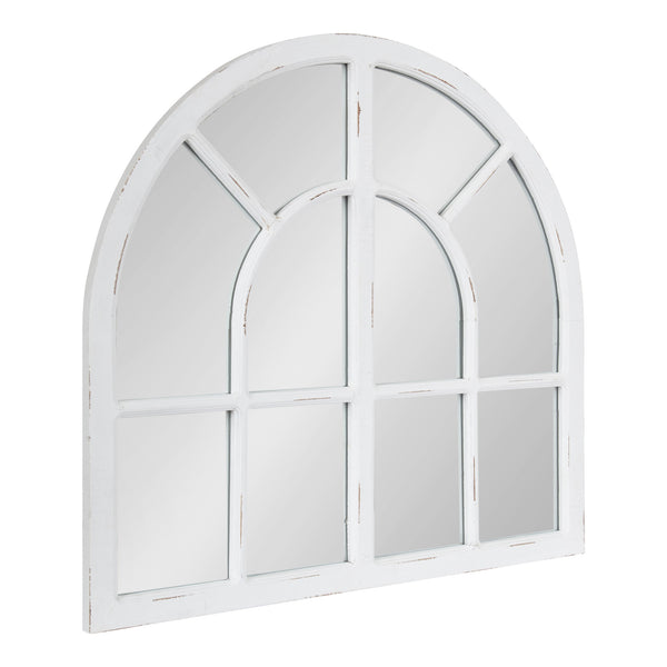 kate & laurel Boldmere Wide Arch Windowpane Mirror