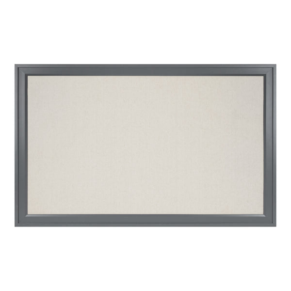 Kate & Laurel Bosc Framed Linen Fabric Pinboard