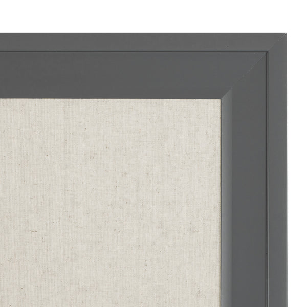Kate & Laurel Bosc Framed Linen Fabric Pinboard