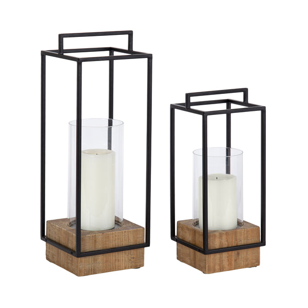 Kate & Laurel Brandt Candle Holder Set