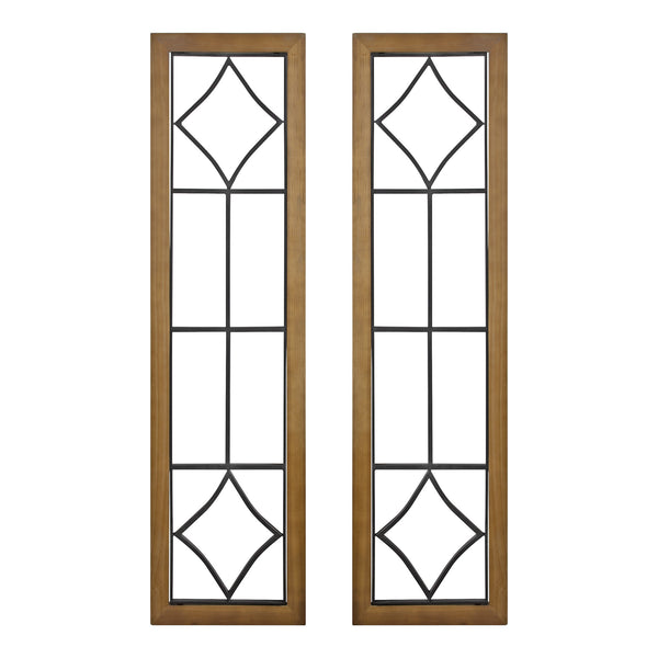 Kate & Laurel Brenham Wood And Metal Wall Plaque