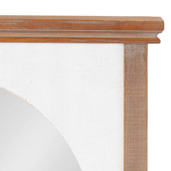 Kate & Laurel Brenna Wood Framed Arch Wall Mirror