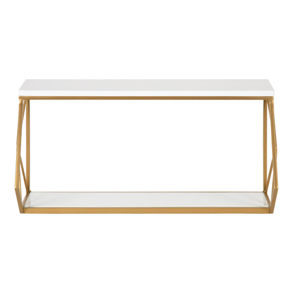 Kate & Laurel Brost Wood And Metal Wall Shelf