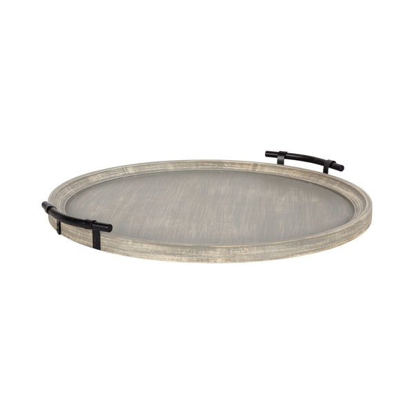 Kate & Laurel Bruillet Wood Ottoman Tray