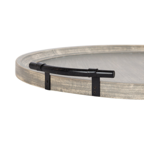 Kate & Laurel Bruillet Wood Ottoman Tray