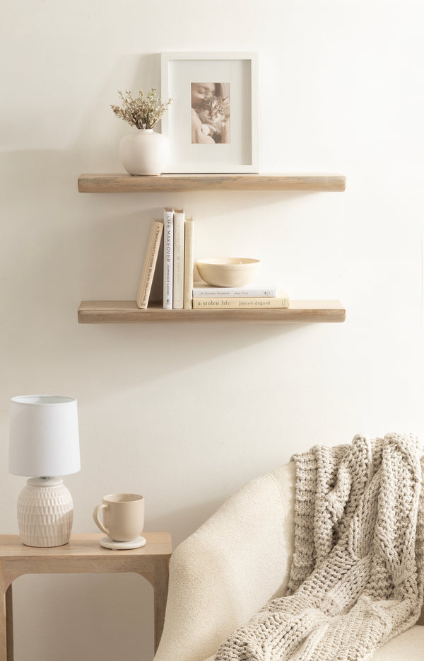 Kate & Laurel Burena Wood Floating Shelves
