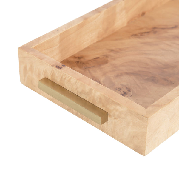 Kate & Laurel Burlock Rectangle Tray With Handles