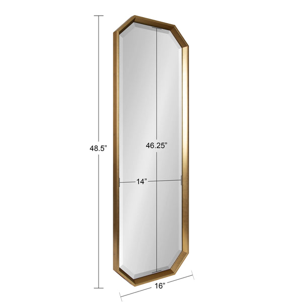Kate & Laurel Calter Elongated Octagon Wall Mirror