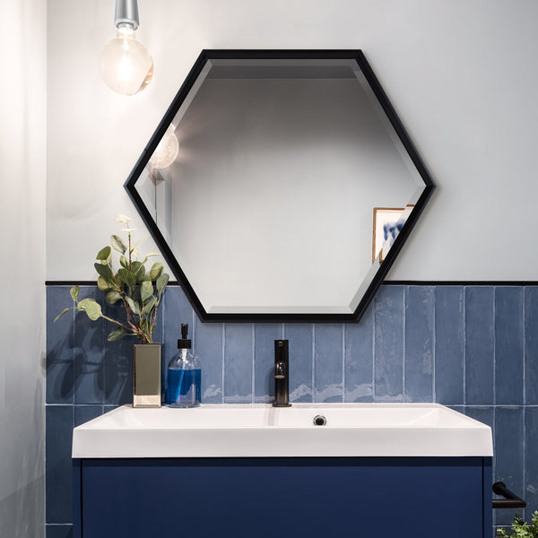 Kate & Laurel Calter Hexagon Framed Wall Mirror