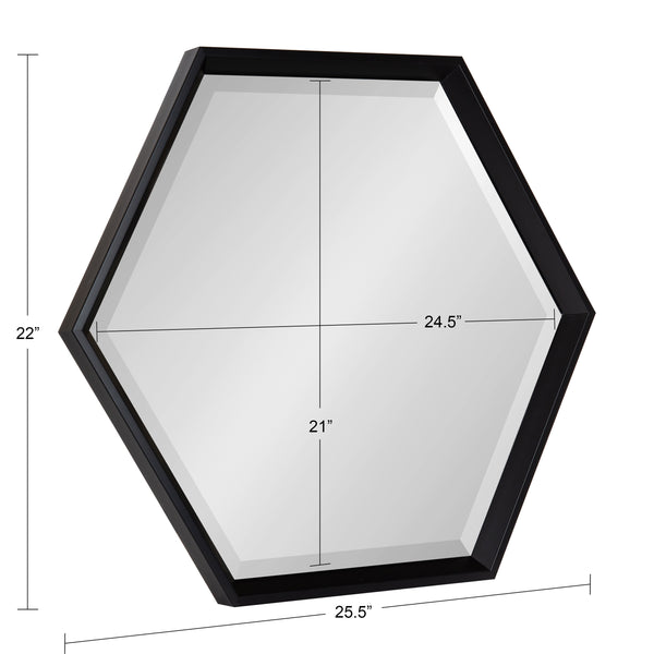 Kate & Laurel Calter Hexagon Framed Wall Mirror