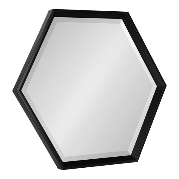 kate & laurel Calter Hexagon Framed Wall Mirror