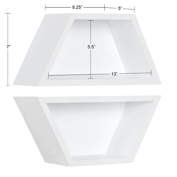 Kate & Laurel Camellia Wall Shelf Set