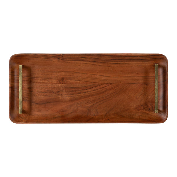Kate & Laurel Cantwell Wood Decorative Tray
