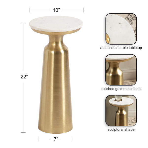 Kate & Laurel Cardina Round Drink Table