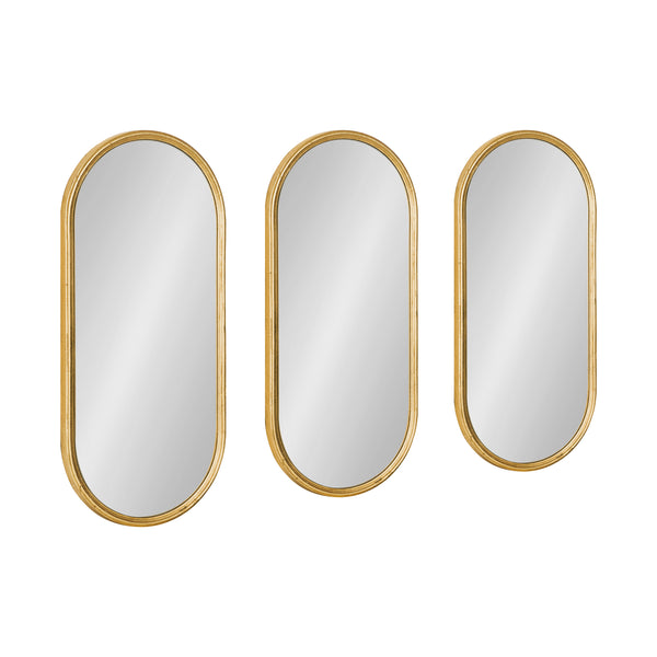 Kate & Laurel Caskill Capsule Framed Wall Mirror Set