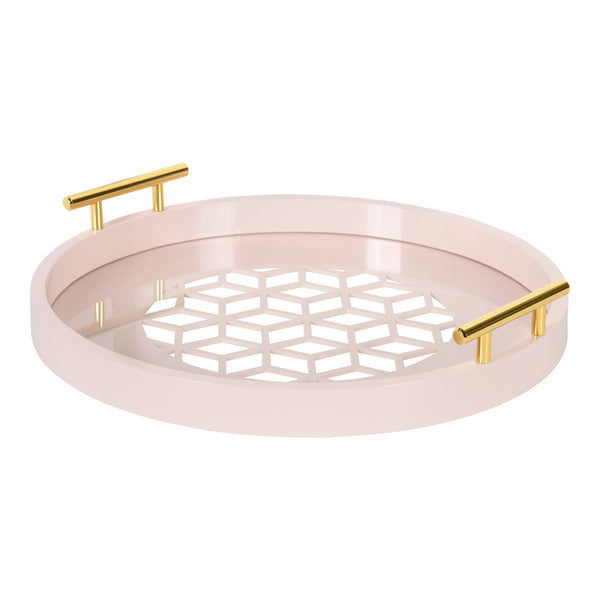 Kate & Laurel Caspen Round Decorative Tray