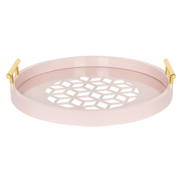 Kate & Laurel Caspen Round Decorative Tray