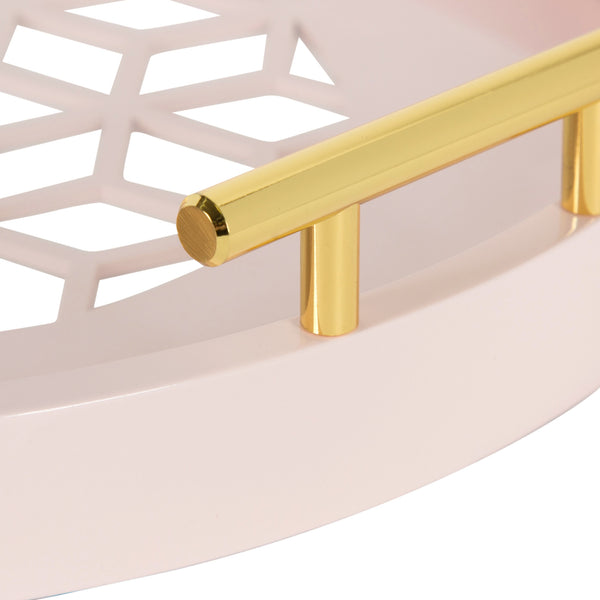 Kate & Laurel Caspen Round Decorative Tray