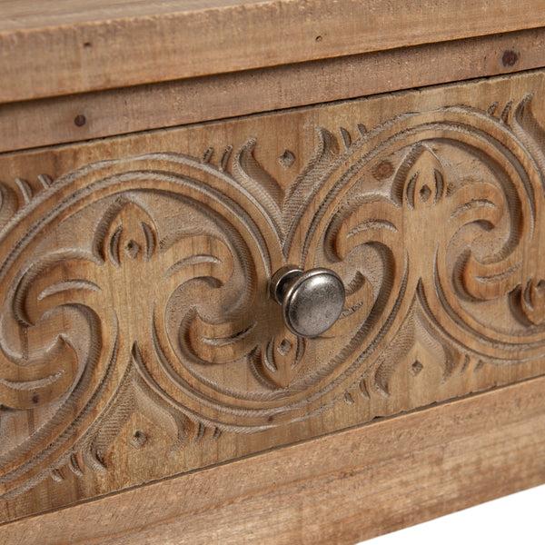 Kate & Laurel Cassetta Wood Side Table